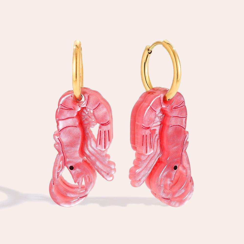 „Elosira“ Prawn Ohrringe-Goldharmonie