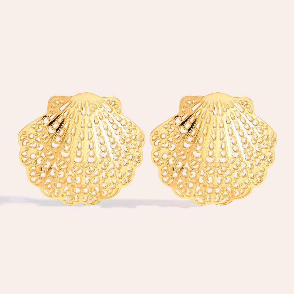 „Elovera“ Shell Ohrringe-Goldharmonie