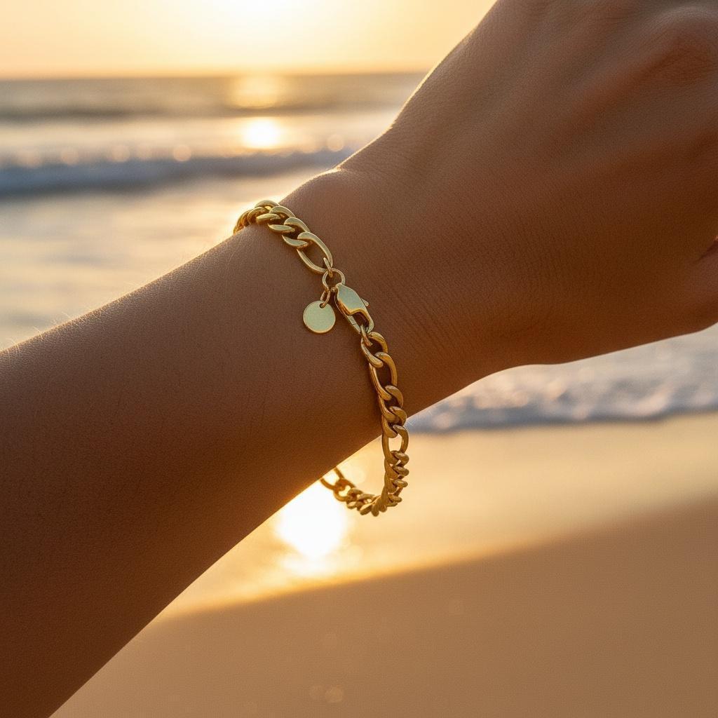 "Ferrano" – Armband im Figaro-Design, 21,5 cm
