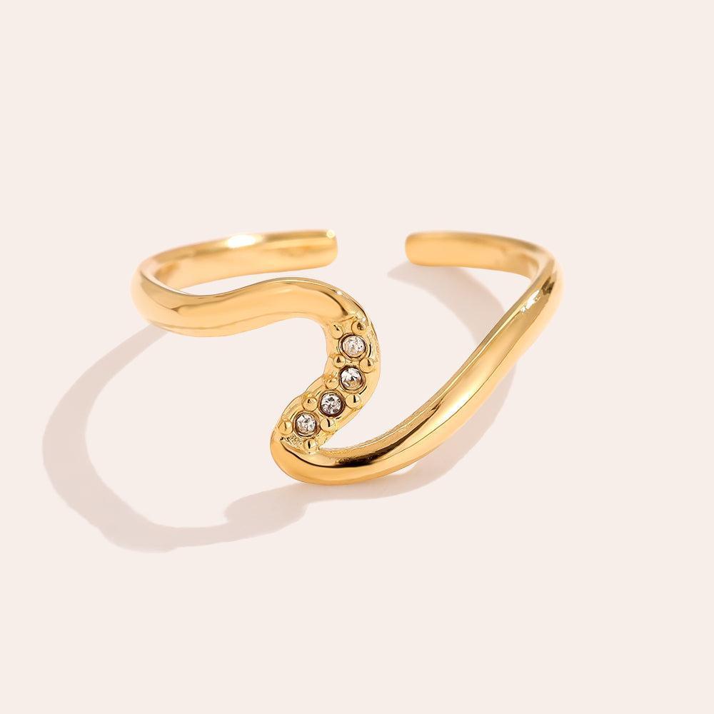 Ilalin - Half Diamond Z Ring-Goldharmonie