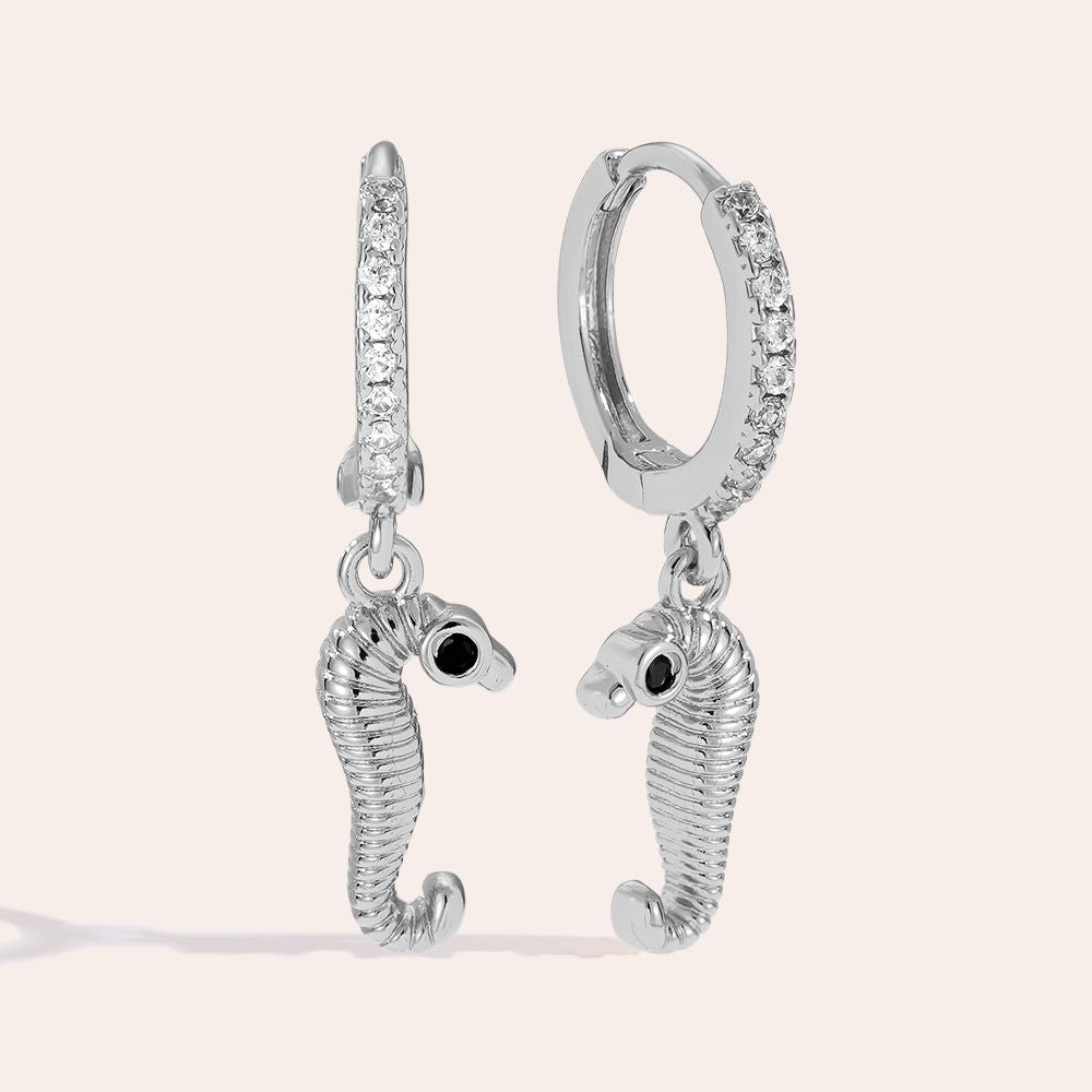 „Ilanoraa“ Seeworm Diamond Vergoldete Ohrringe