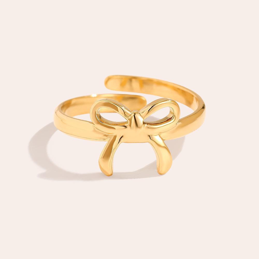 Ilasaraa - Nice Bowtie Ring-Goldharmonie