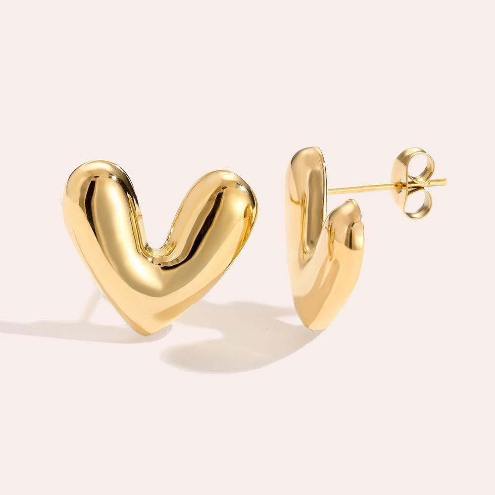 „Ilasira“ Glory Heart Ohrringe-Goldharmonie