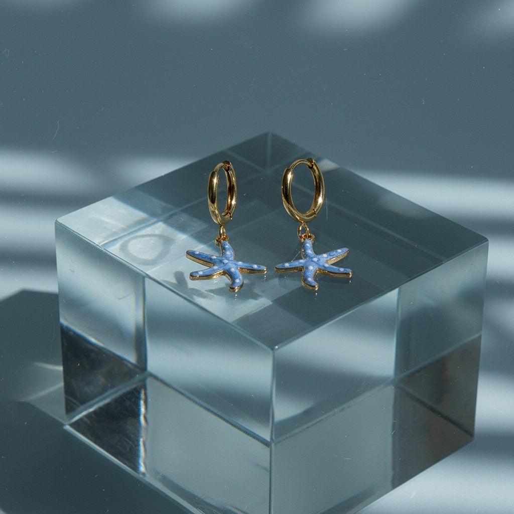 „Ilatara“ Blue Sea Star Ohrringe