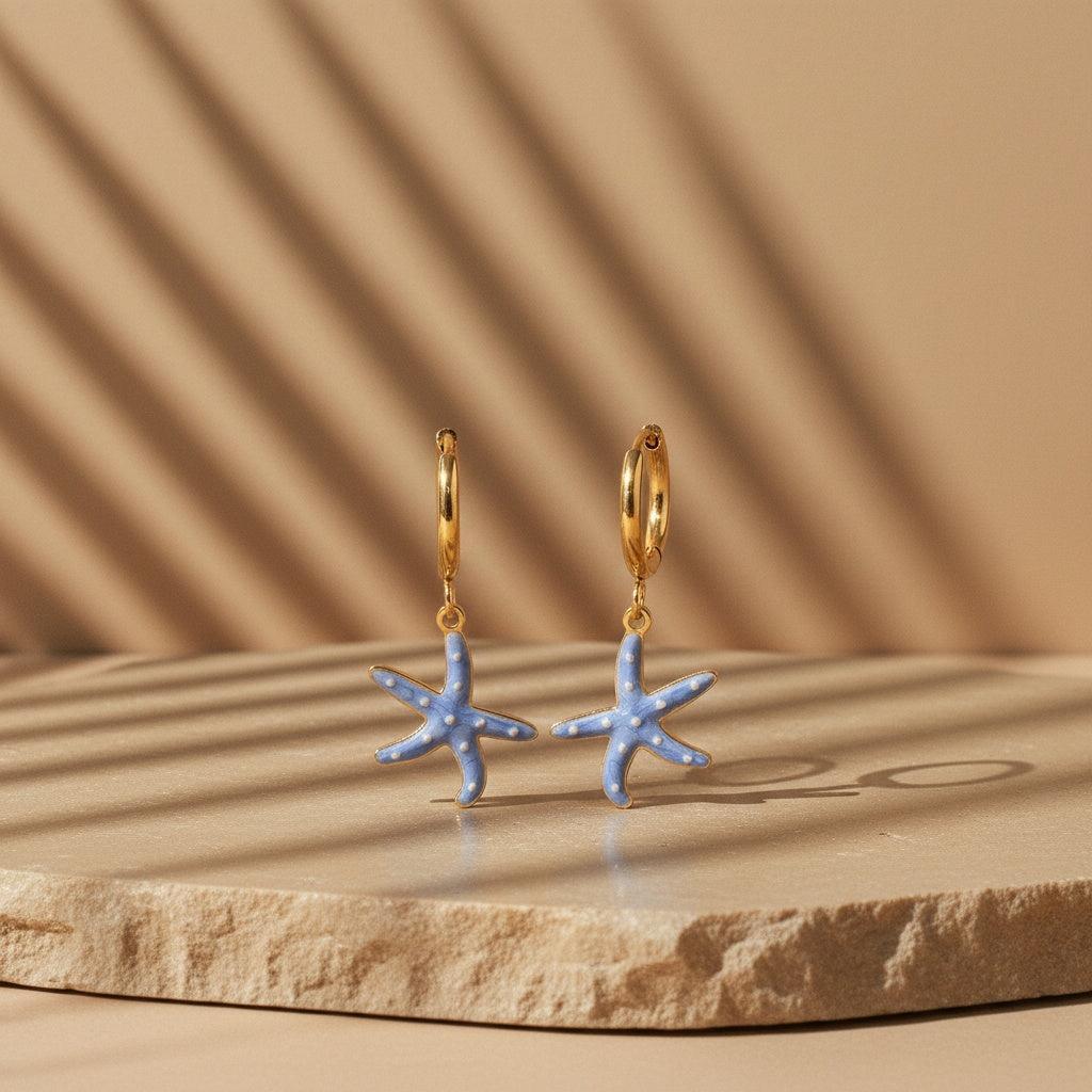 „Ilatara“ Blue Sea Star Ohrringe