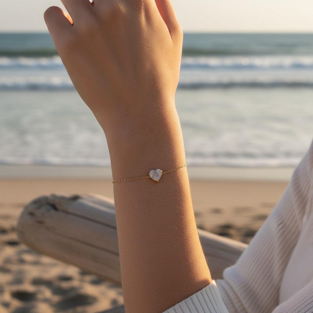 „Ilaviva“ Multi Color Diamond Heart Armband