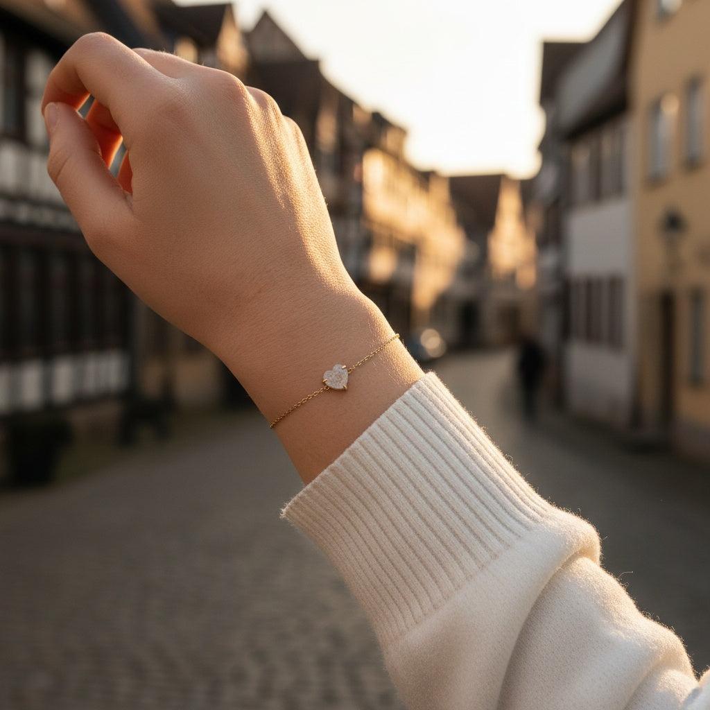 „Ilaviva“ Multi Color Diamond Heart Armband