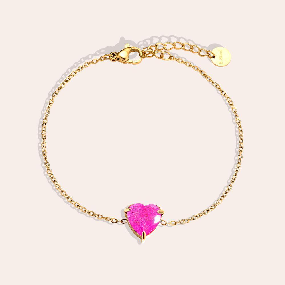 „Ilaviva“ Multi Color Diamond Heart Armband