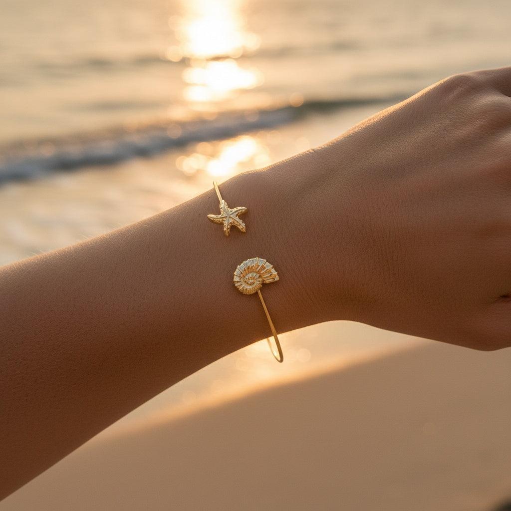 „Iranira“ Adjustable Conch Star Armband