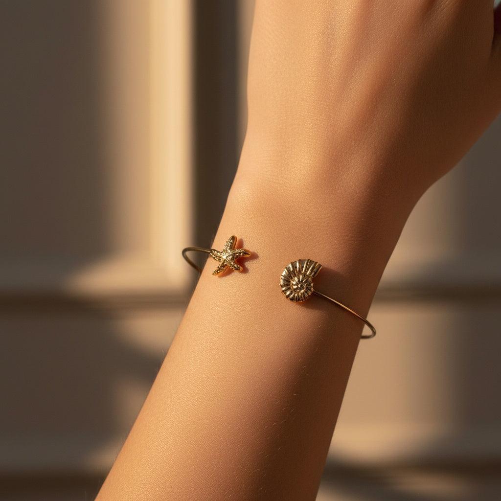 „Iranira“ Adjustable Conch Star Armband