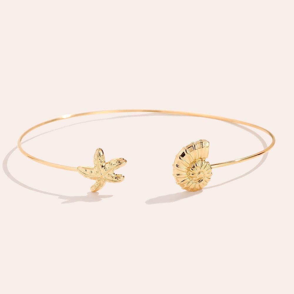 „Iranira“ Adjustable Conch Star Armband-Goldharmonie