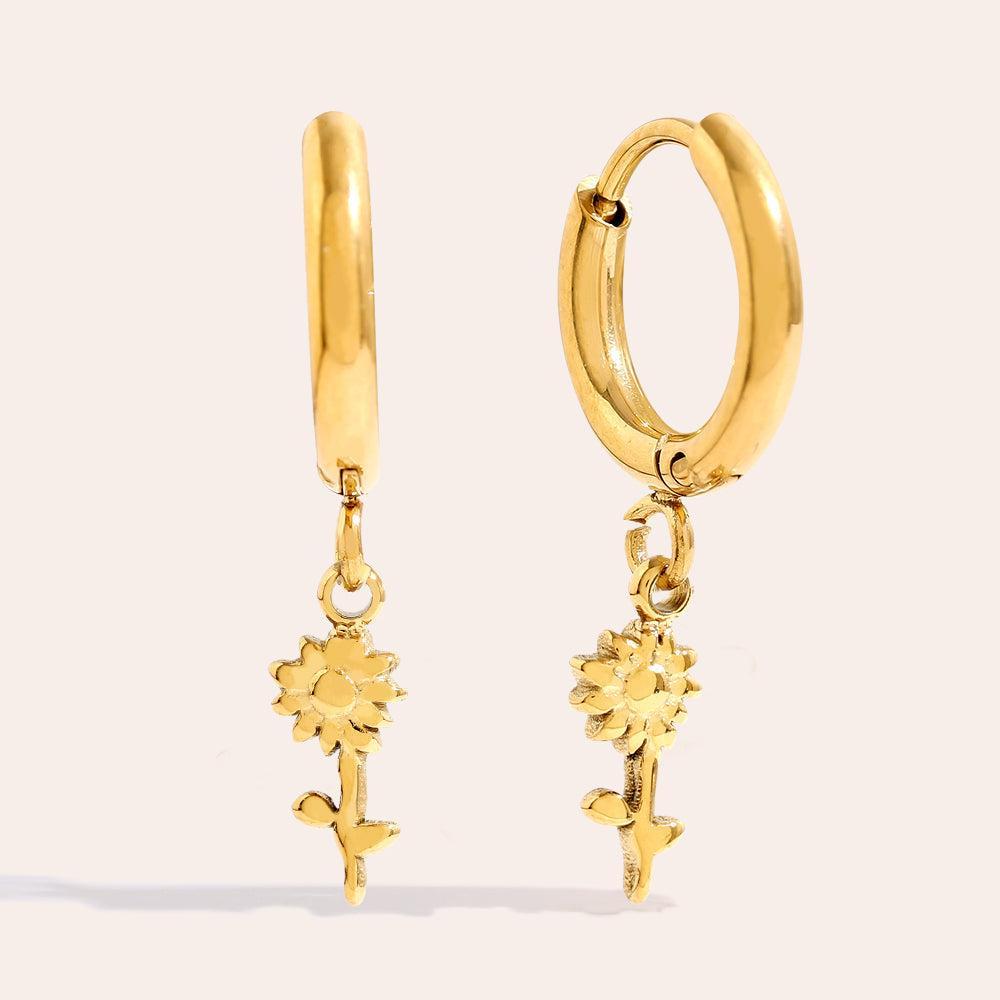„Irasaraa“ Little Flower Ohrringe-Goldharmonie