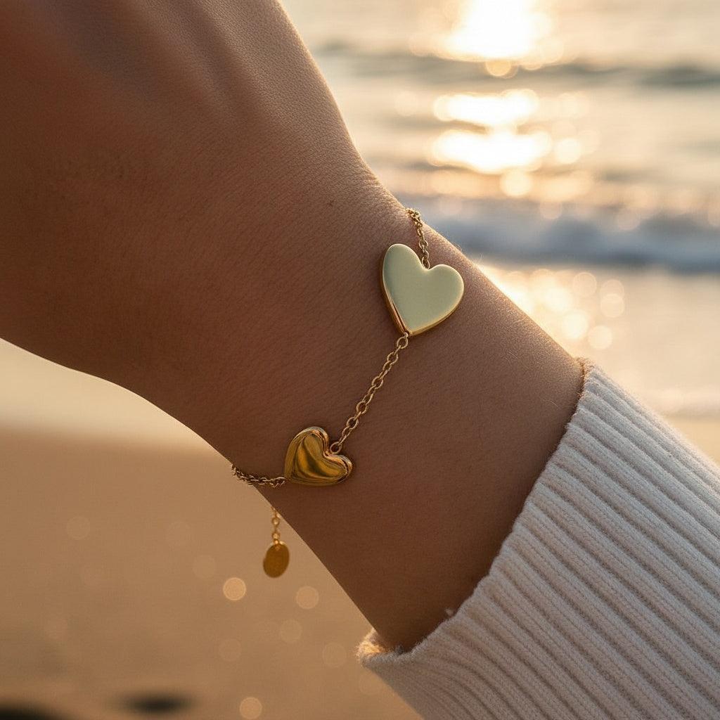 „Iratara“ Two Hearts Armband