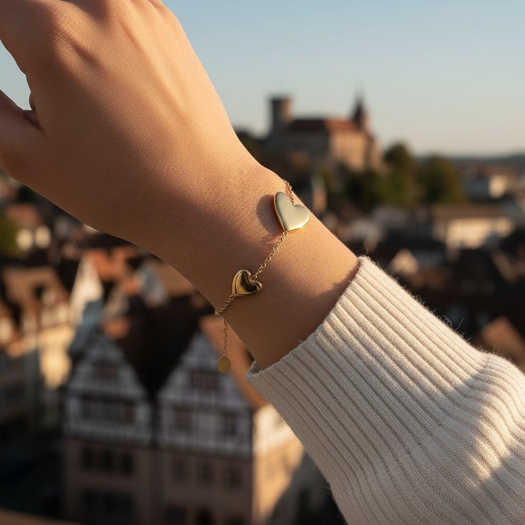 „Iratara“ Two Hearts Armband
