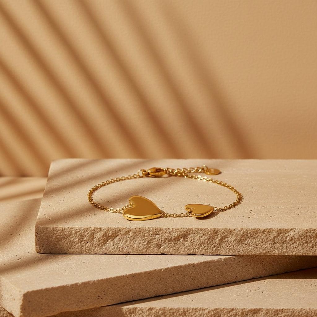„Iratara“ Two Hearts Armband