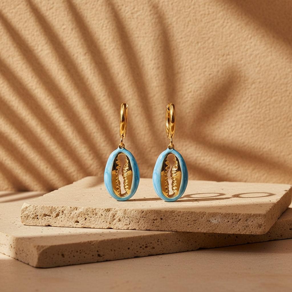 „Iravia“ Blue Sealife Ohrringe