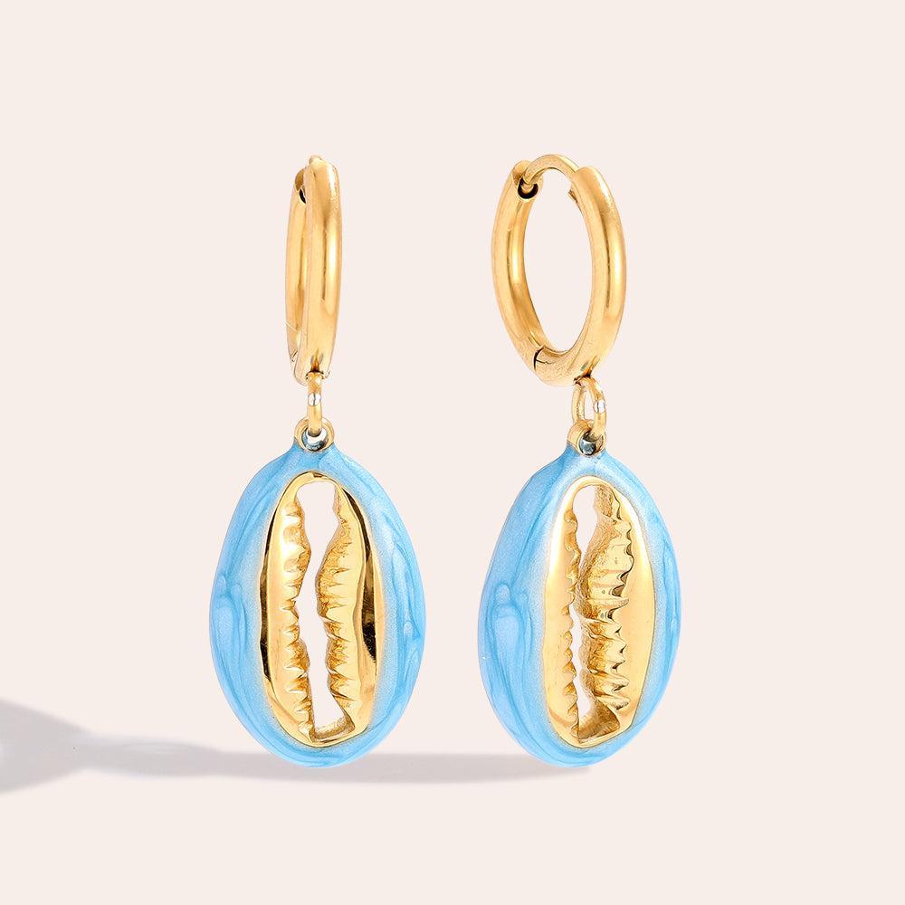 „Iravia“ Blue Sealife Ohrringe-Goldharmonie