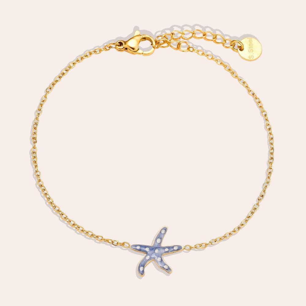 „Ivisira“ Blue Sea Star Armband-Goldharmonie
