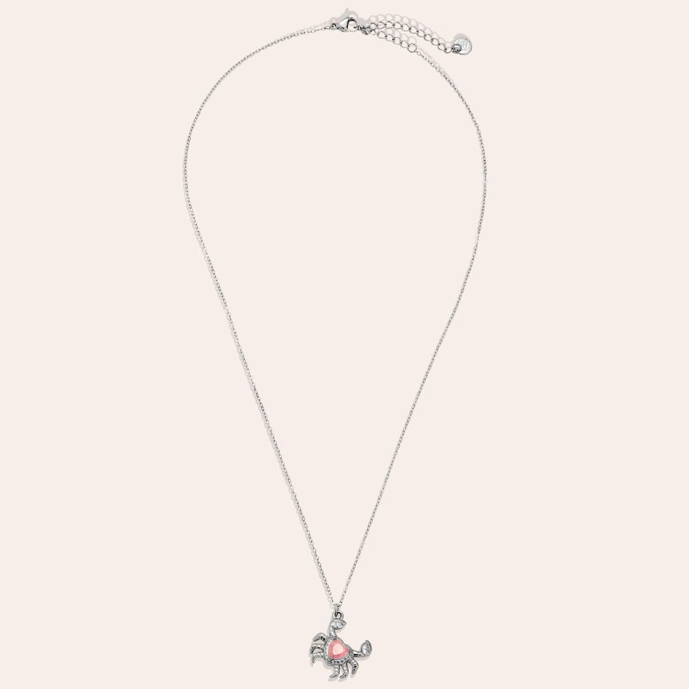 "Liraiane" Crab And Diamond Edelstahl Halskette