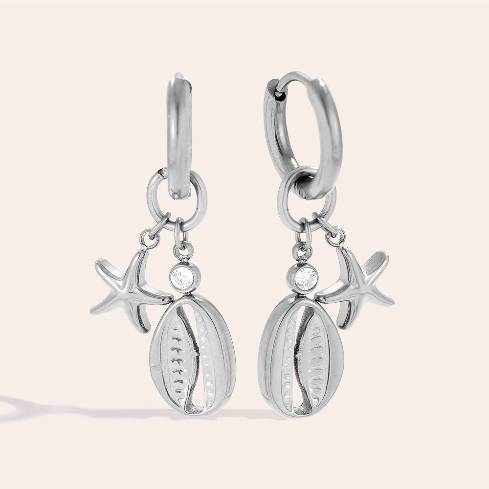 „Liranira“ Sea Life And Diamond Ohrringe