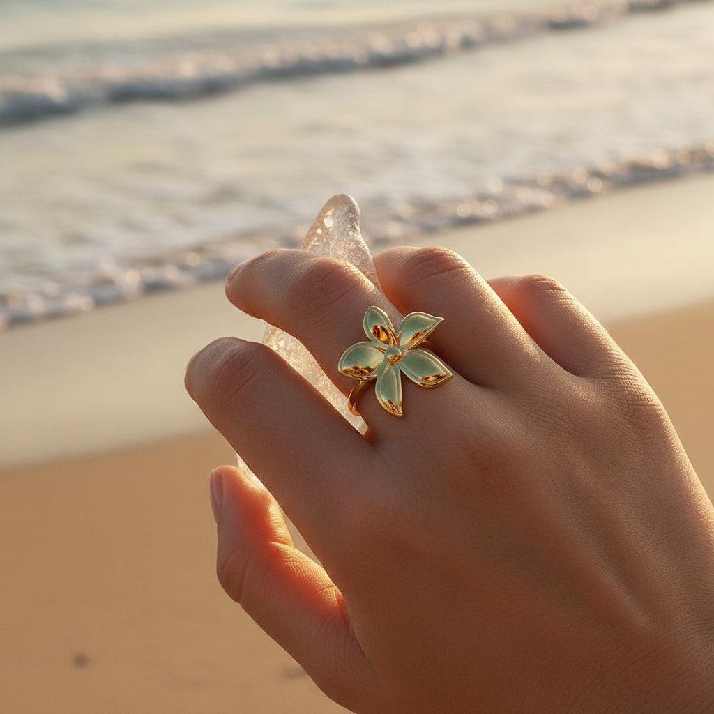 Liraria - Fine Flower Ring