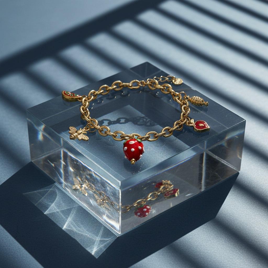 „Lirariva“ Strawberry Heart Armband