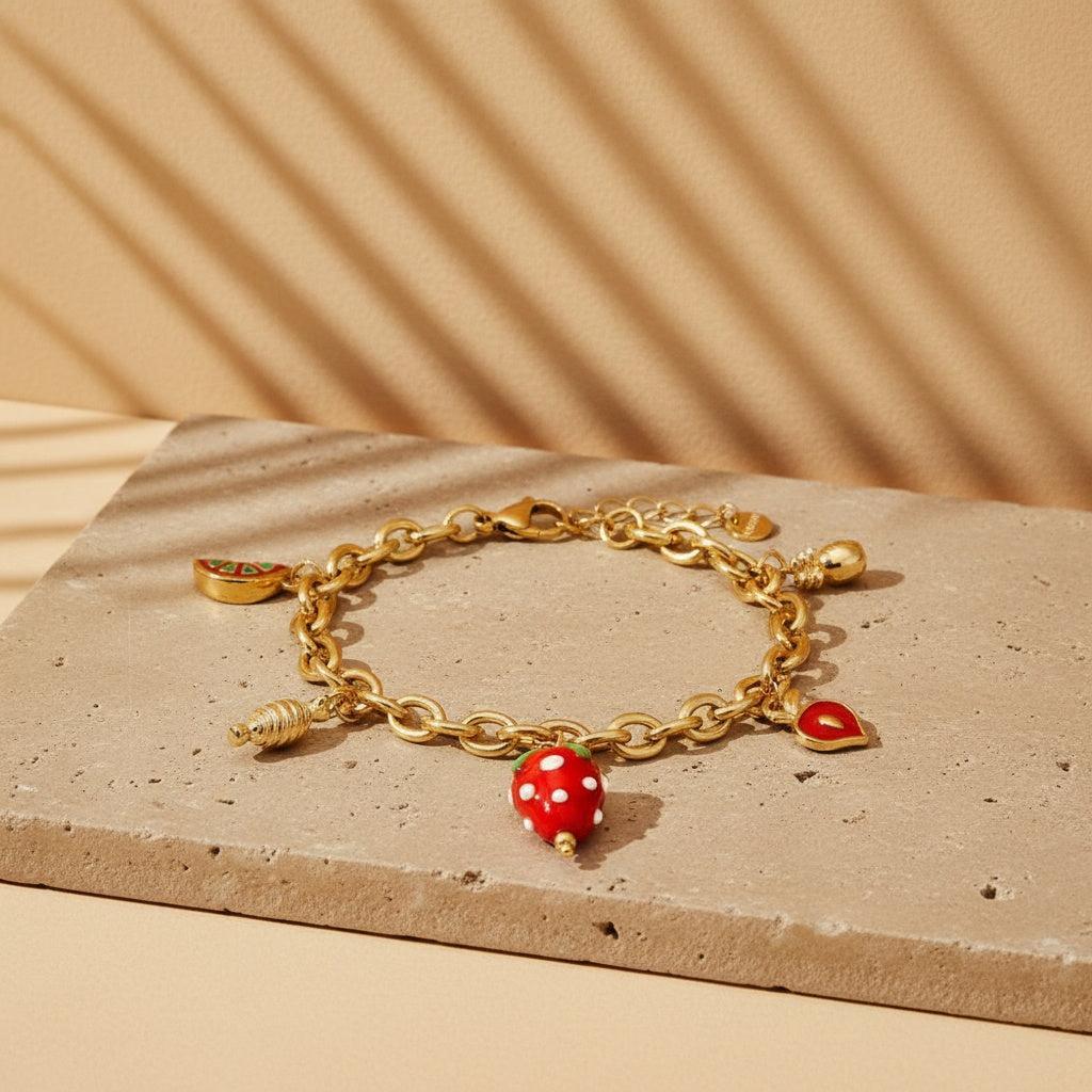 „Lirariva“ Strawberry Heart Armband