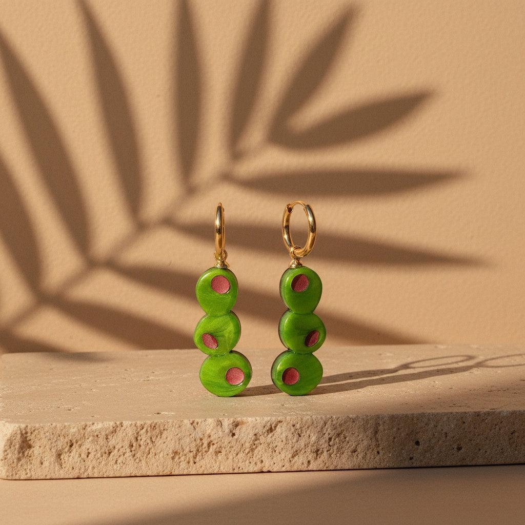 „Liravera“ Three Green Ohrringe
