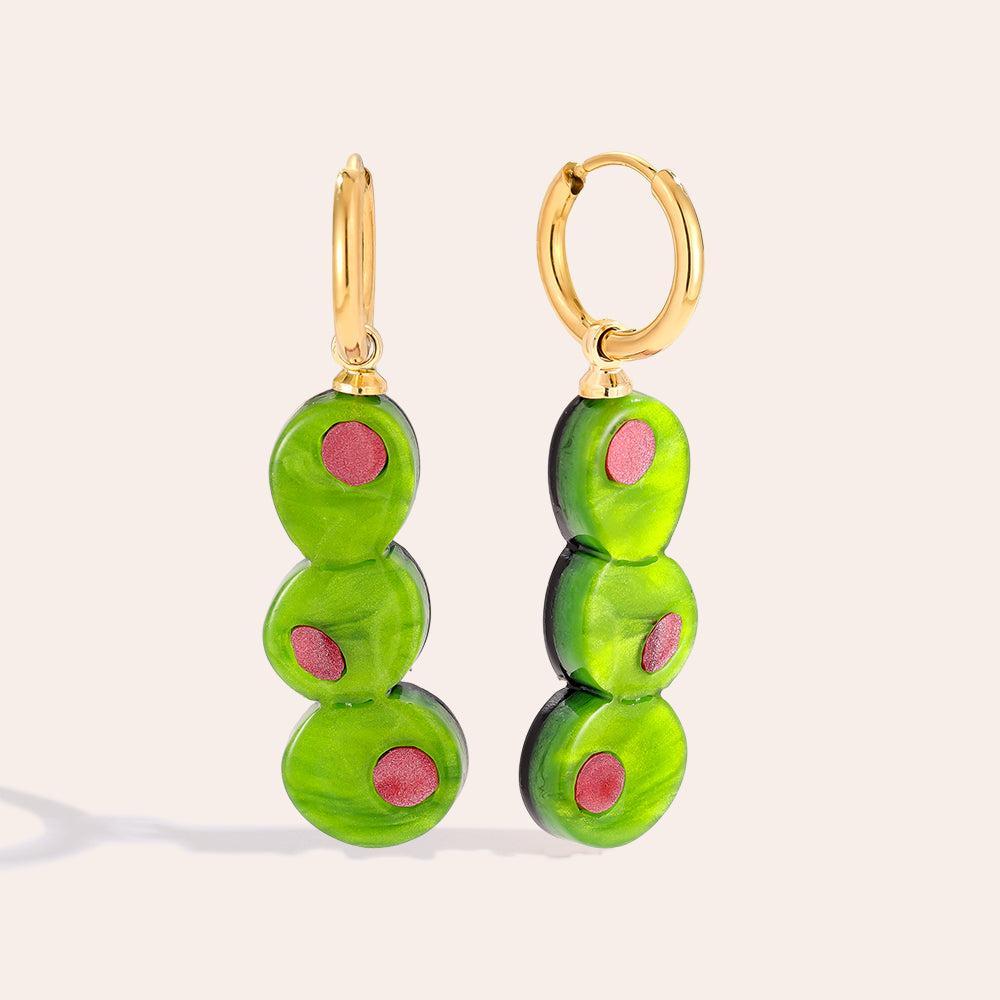 „Liravera“ Three Green Ohrringe-Goldharmonie