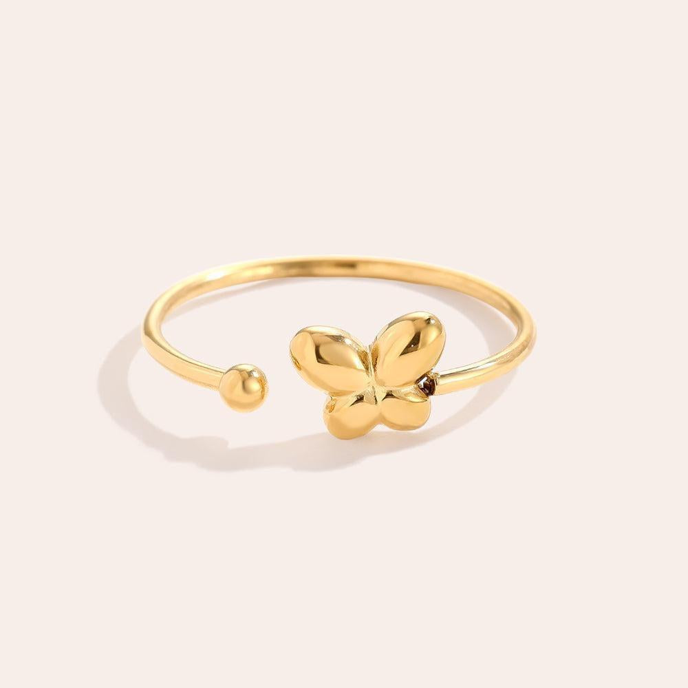 Loramira - Little Butterfly Ring-Goldharmonie