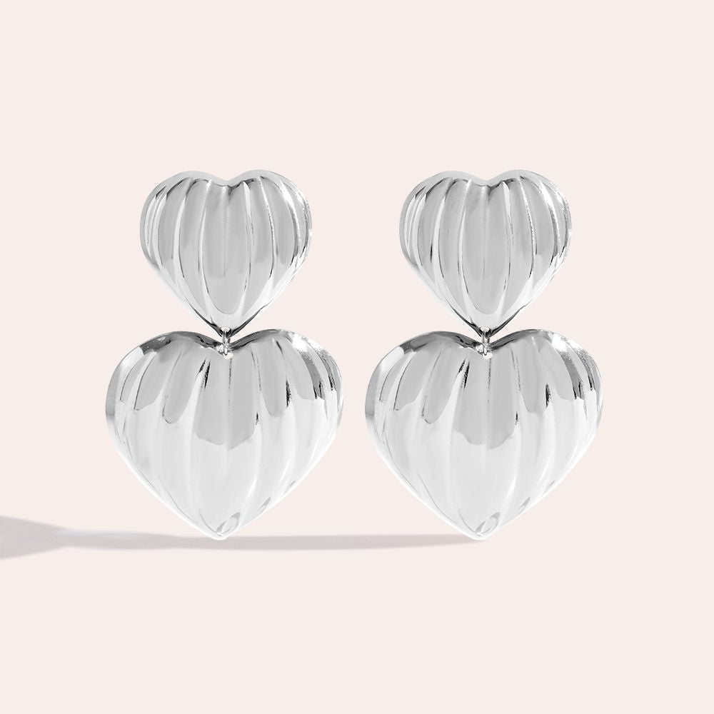„Loranellaa“ Two Super Bright Hearts Ohrringe