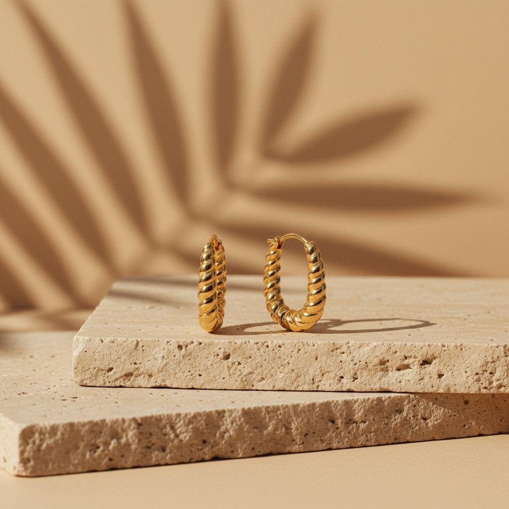 „Lorasara“ Twist Hoop Ohrringe