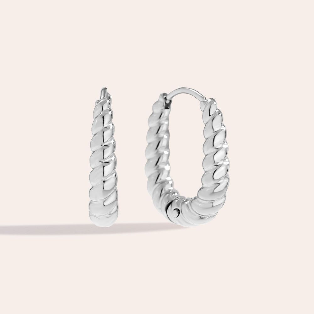 „Lorasara“ Twist Hoop Ohrringe