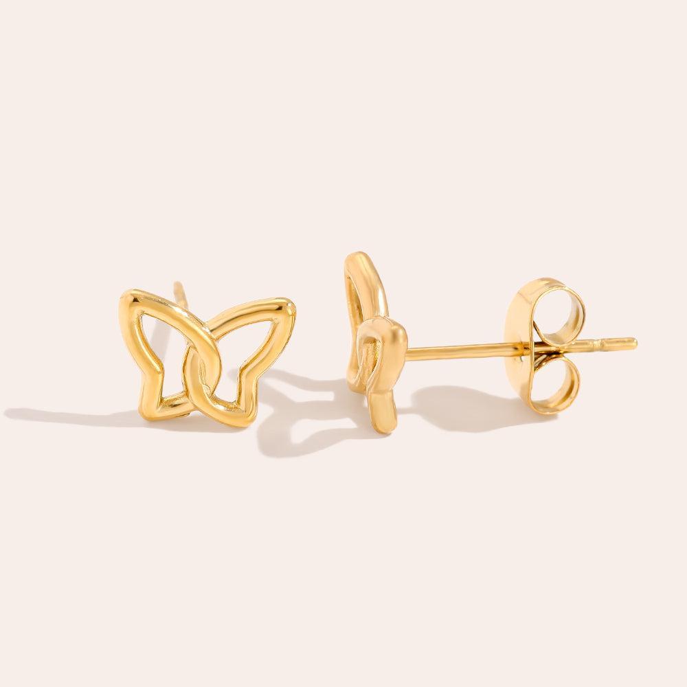 „Lorasira“ Mini Butterfly Ohrringe-Goldharmonie