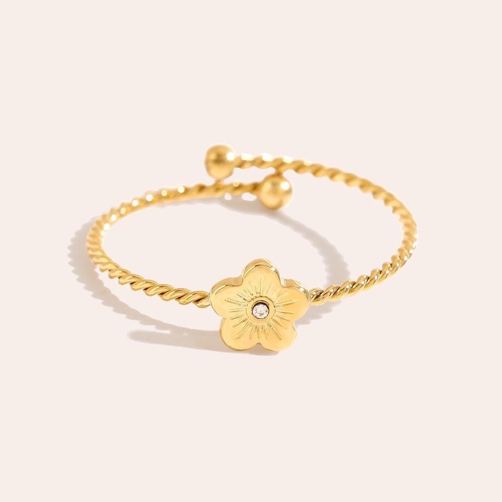 Loravera - Nice Flower Ring-Goldharmonie