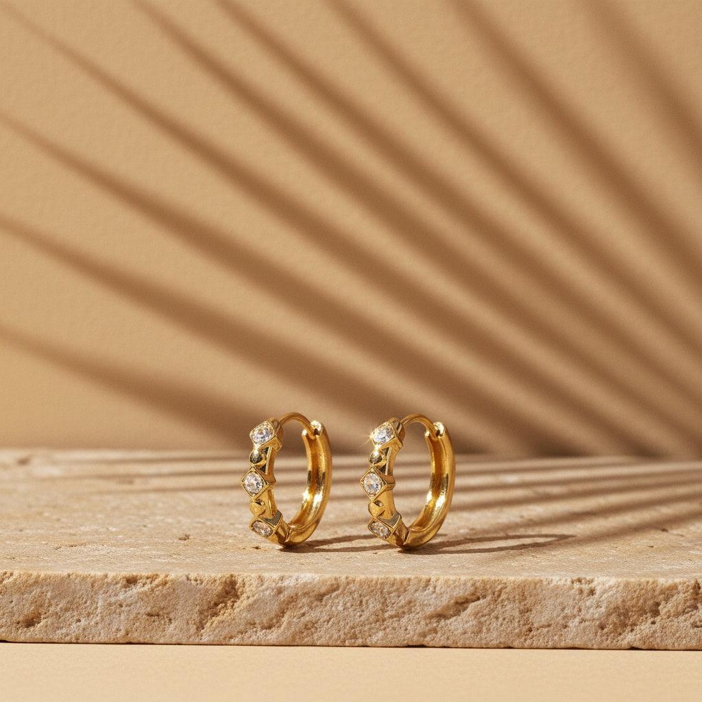 „Lumilara“ Three Little Diamond Ohrringe