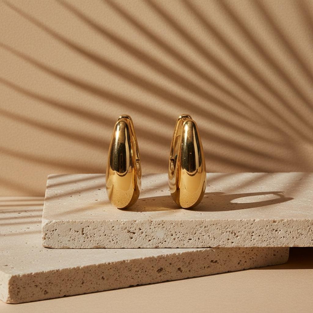 „Lumilina“ Drop Hoop Ohrringe