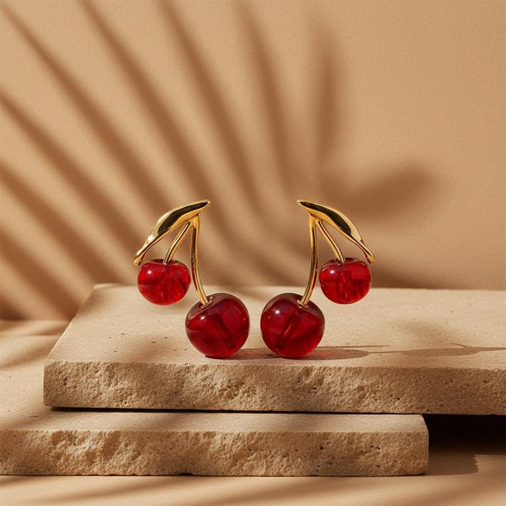 „Luminora“ Red Cherry Ohrringe