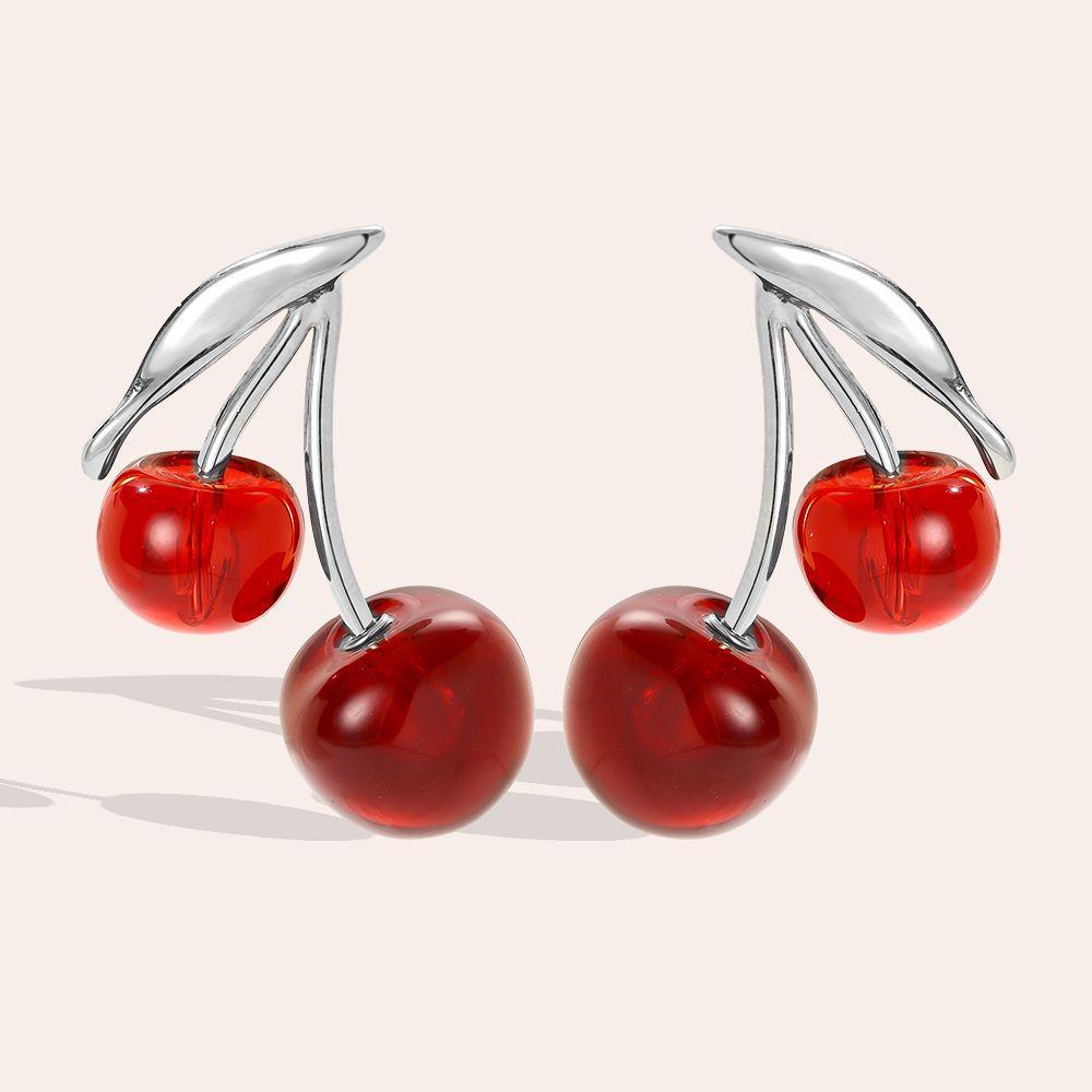 „Luminora“ Red Cherry Ohrringe