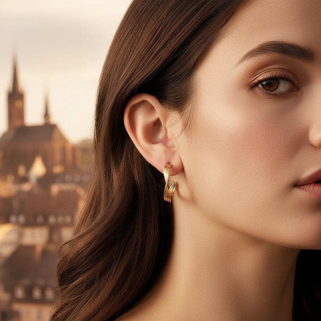 „Lumiviva“ Irregular Hoop Ohrringe