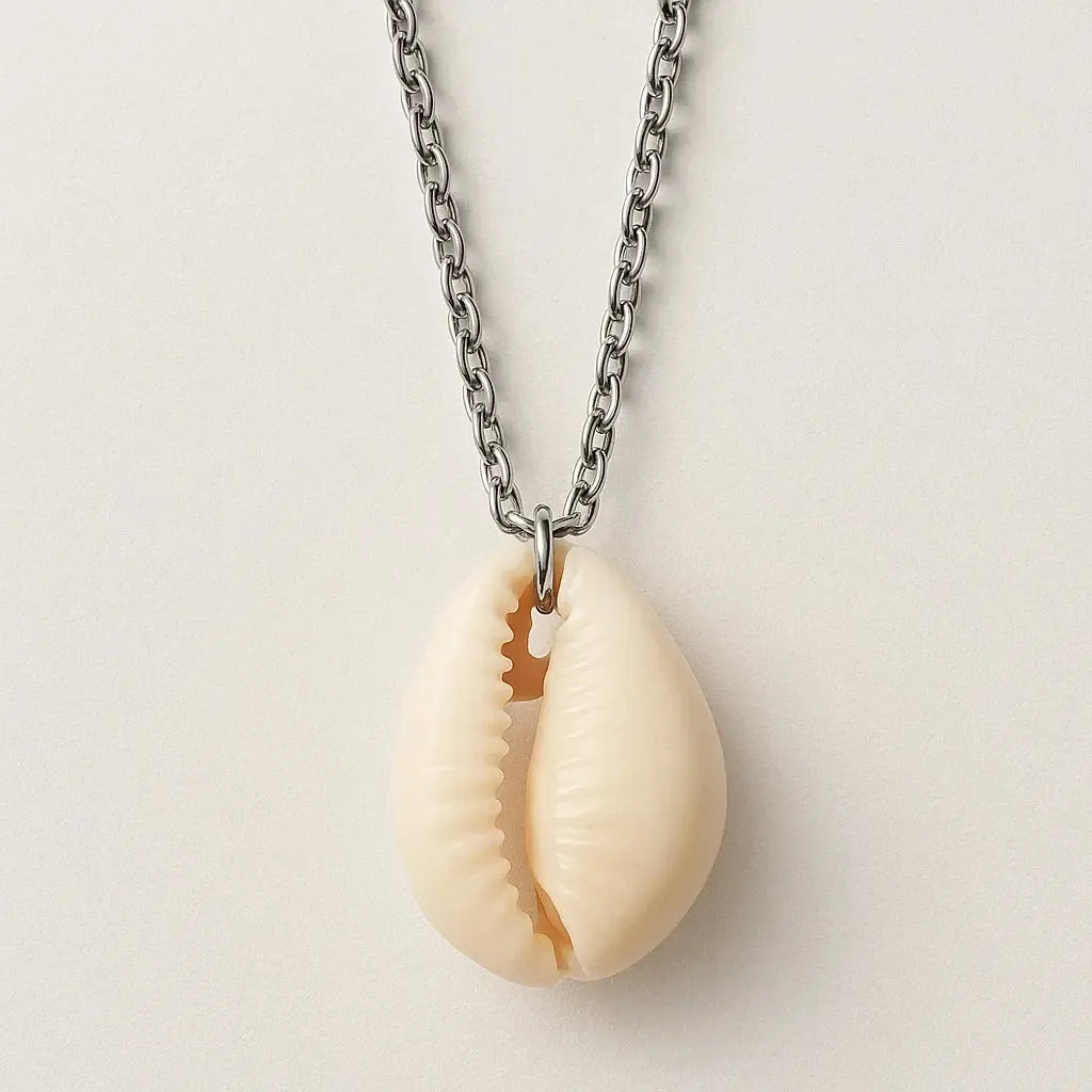 "Marilea" – Ankerkette mit Muschelanhänger (45+5 cm)-Goldharmonie