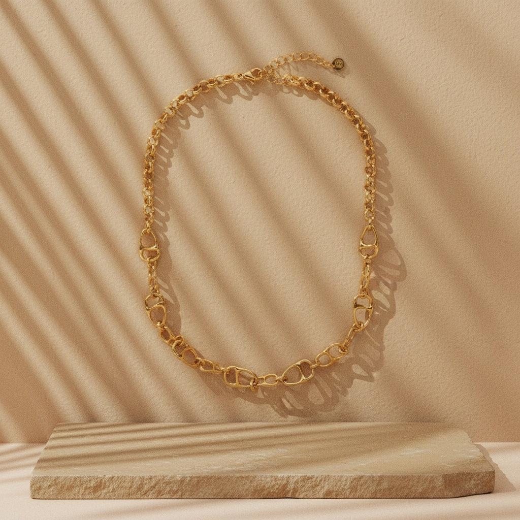 "Melianna" Many Nose Chain Edelstahl Halskette