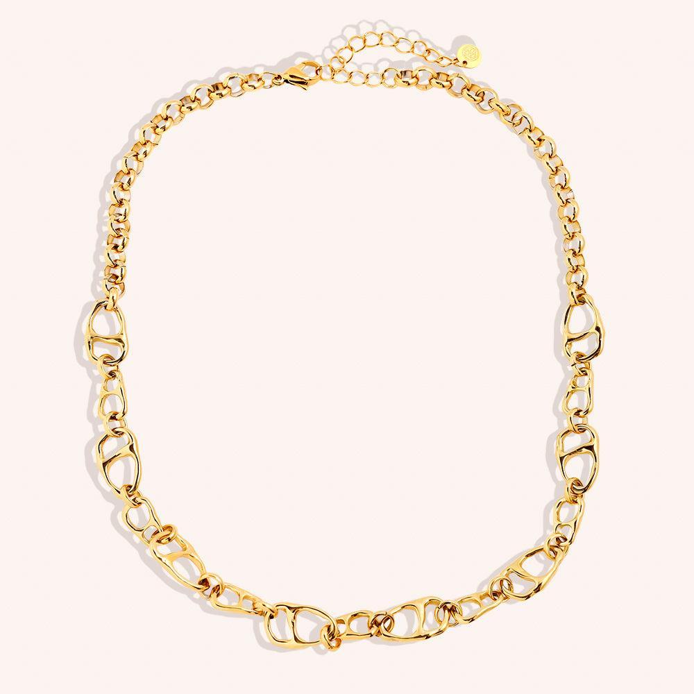 "Melianna" Many Nose Chain Edelstahl Halskette-Goldharmonie