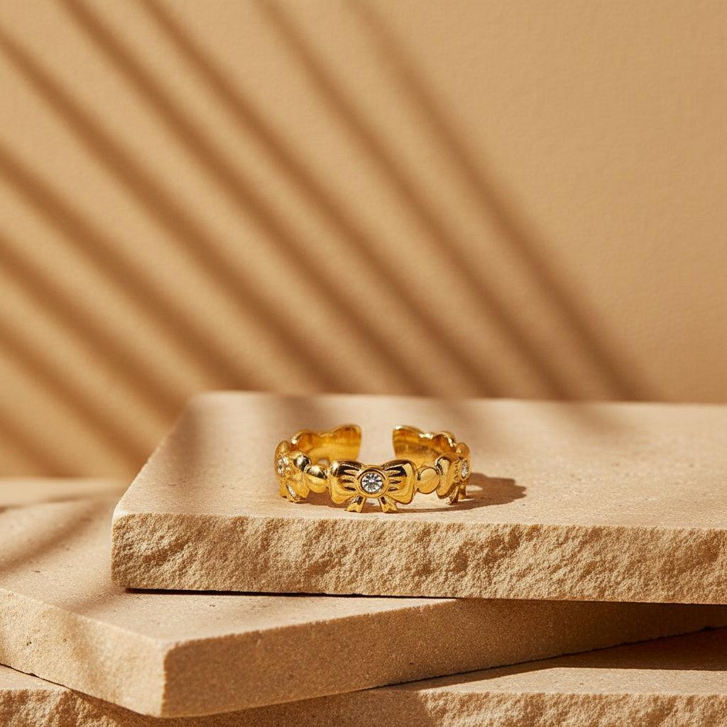Melilina - Diamond And Bowtie Ring