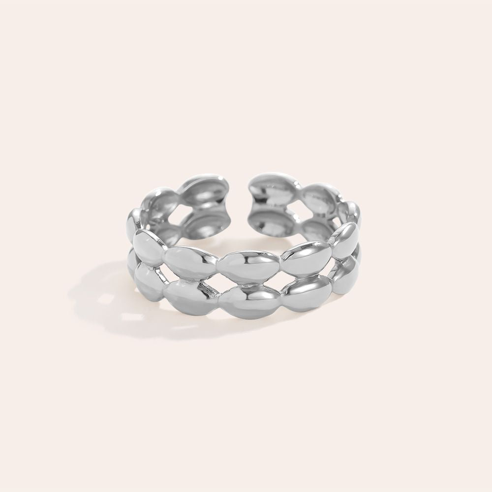 Meliria - Two Layer Oval Group Ring