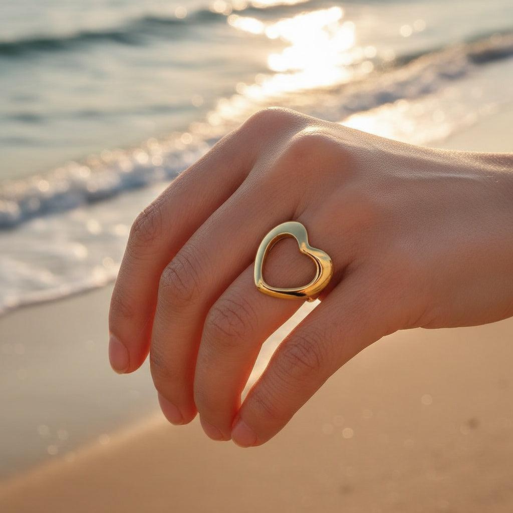 Melivella - Adjustable Nice Heart Ring