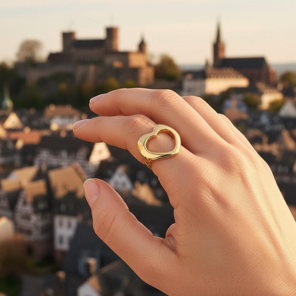 Melivella - Adjustable Nice Heart Ring