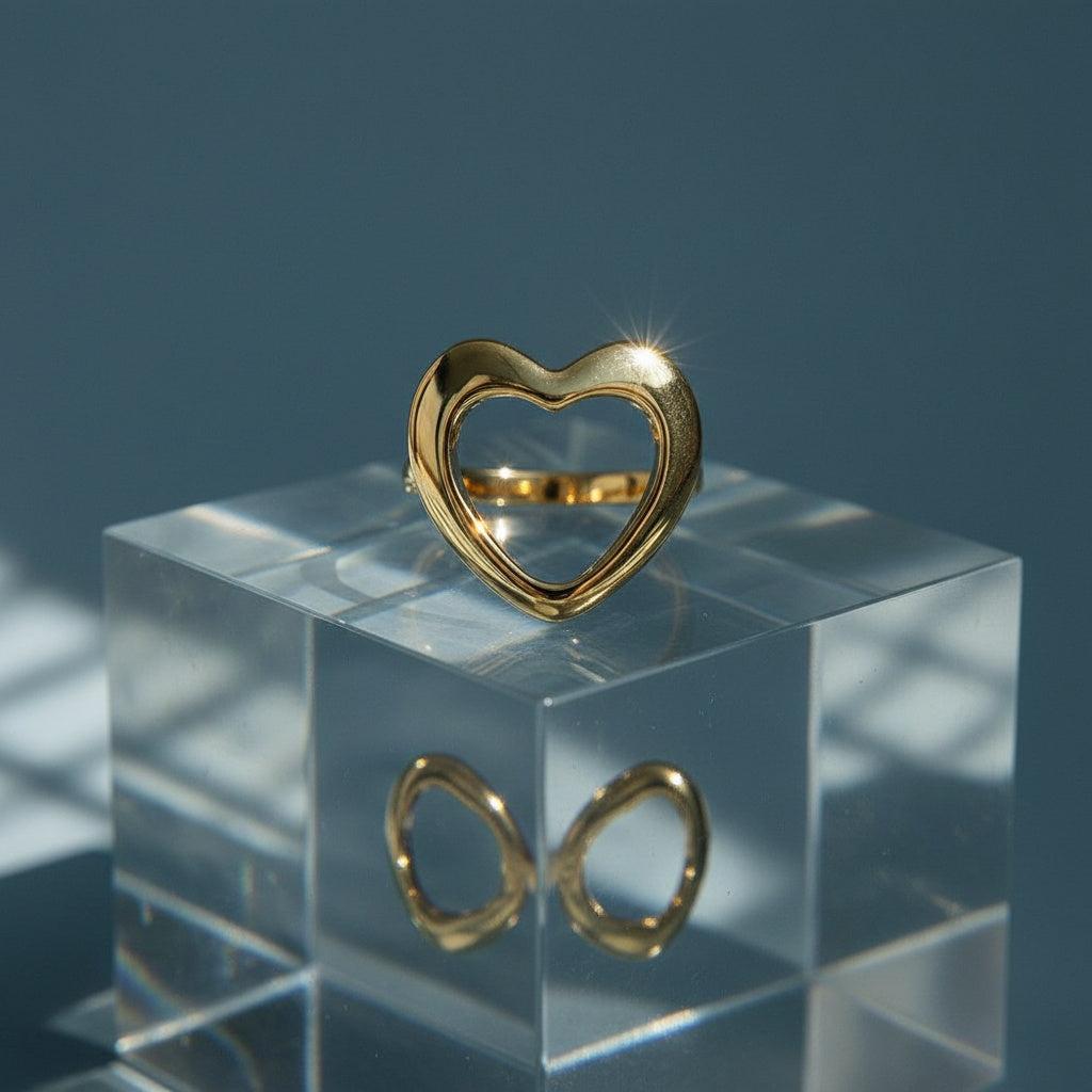 Melivella - Adjustable Nice Heart Ring