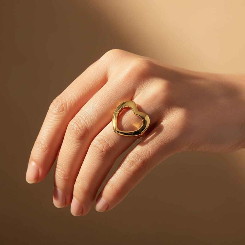 Melivella - Adjustable Nice Heart Ring