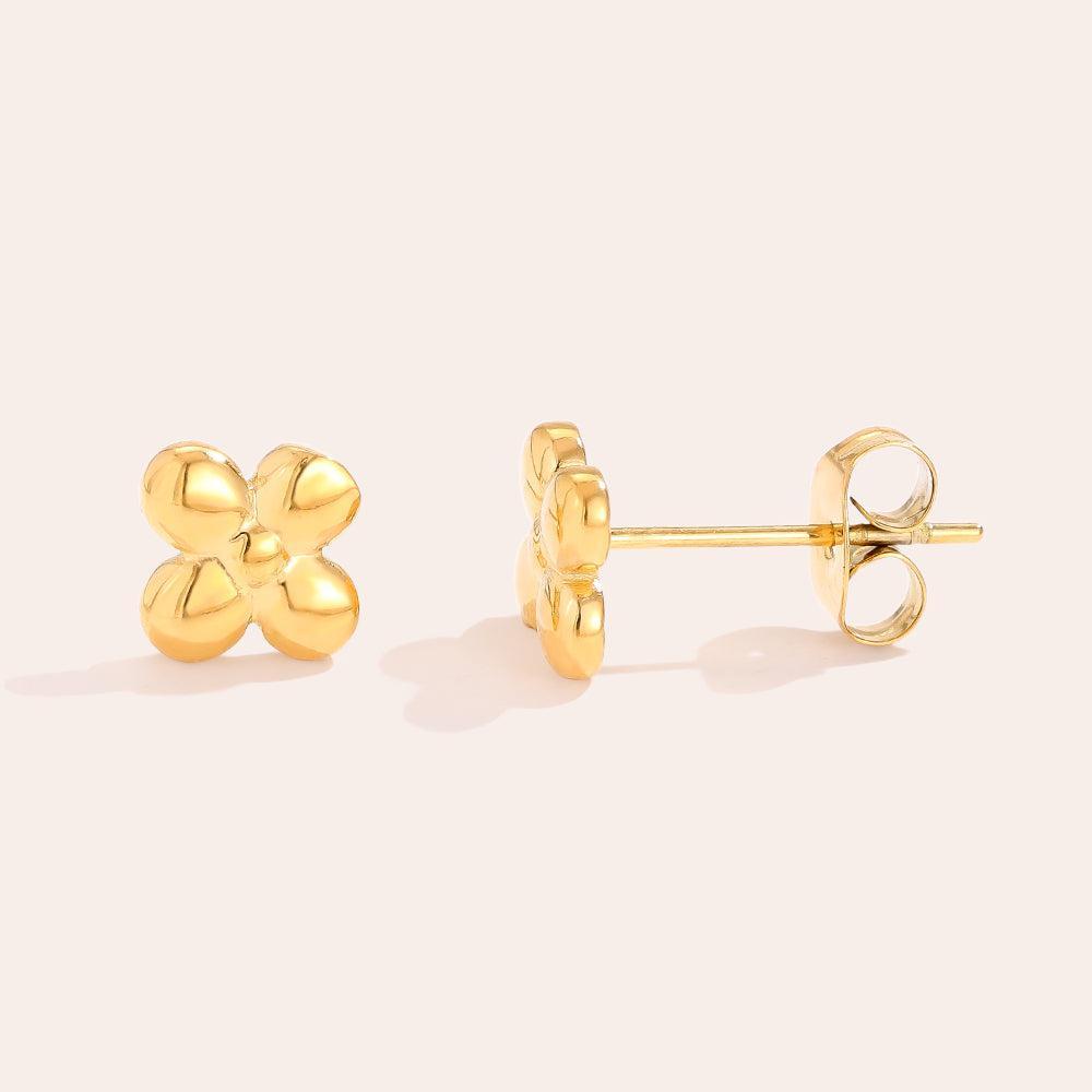 „Melivella“ Simple Flower Ohrringe-Goldharmonie